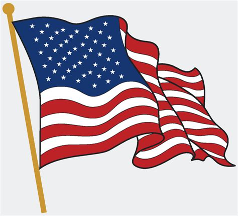 Printable American Flag Clip Art